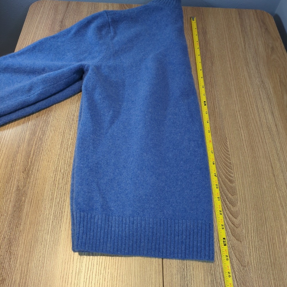 Lands' End Mens Lambswool Cashmere Mock Neck Sweater XL Breathable Luxury Preppy - Picture 8 of 9
